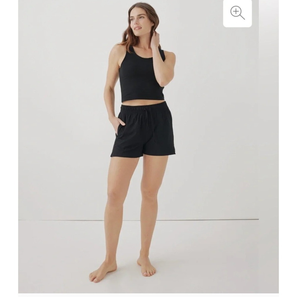 Pact Black Women's Lounge Shorts